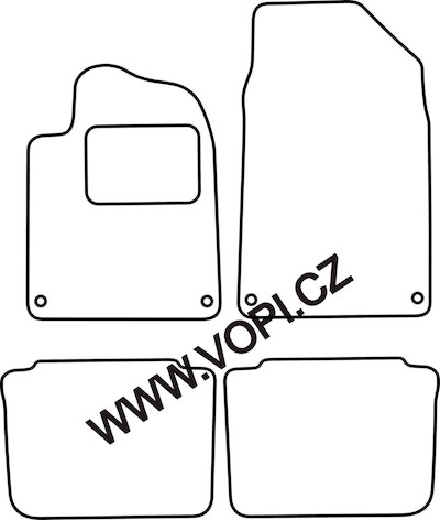 Autokoberce Citroen C6 05/2006 - 12/2012 Colorfit (842)